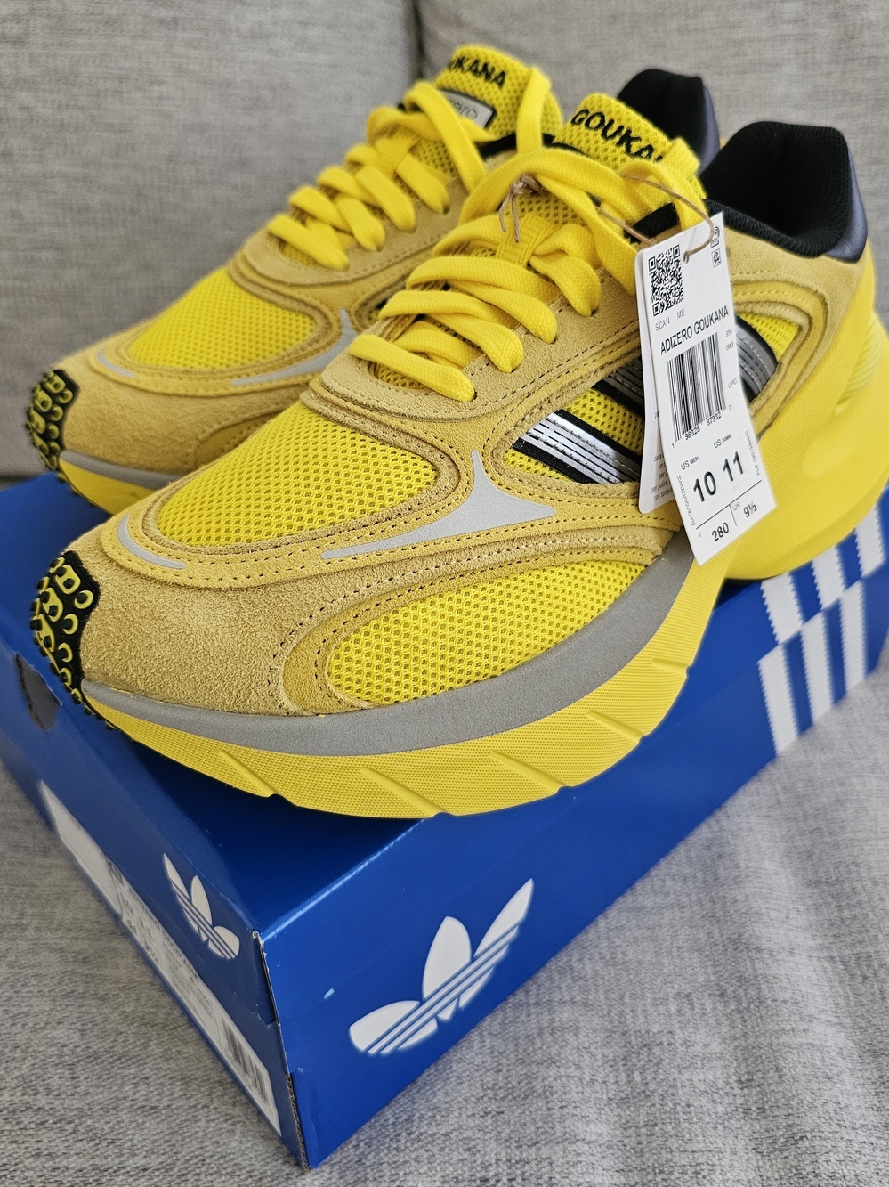 Adizero Gouvana Men's Running Sneakers - Yellow